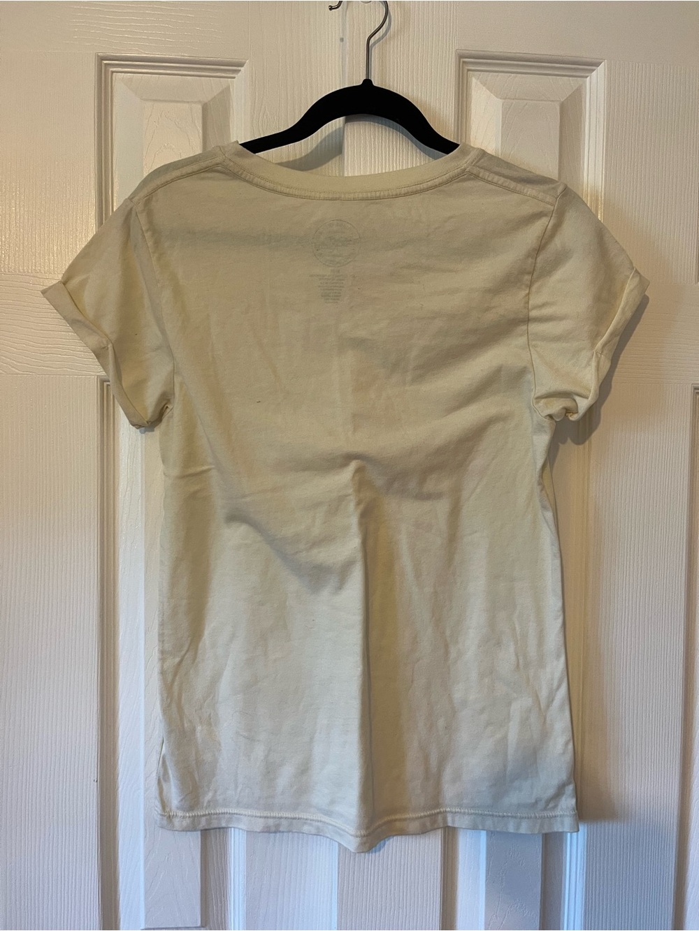NWT Project Karma Graphic 'Game On' Short Sleeve Tee - Cream with Red Print sz M - Picture 4 of 7